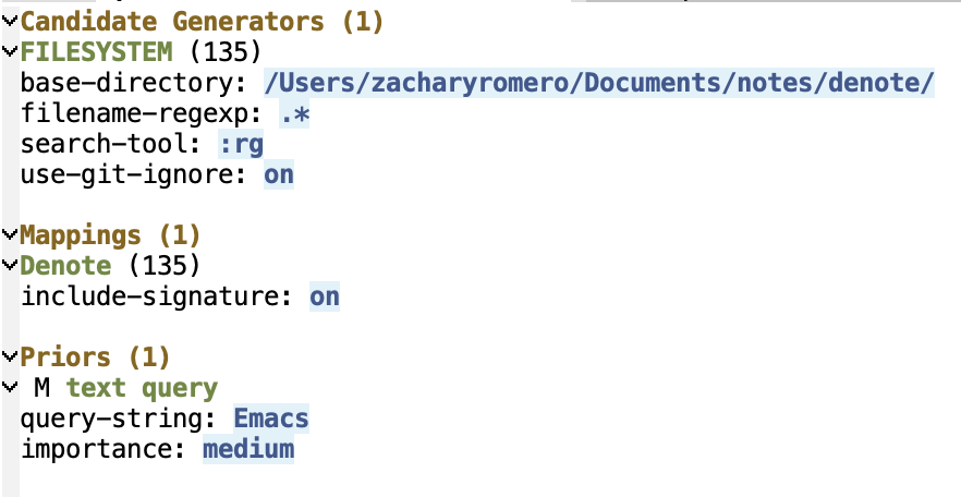 p-search mapping added for denote